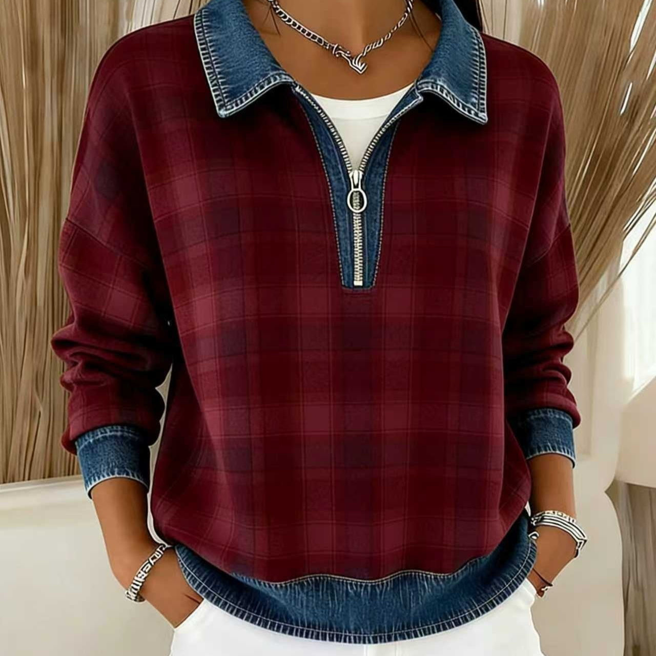 Womens Autumn Winter Fashionable All-Match Long-Sleeve Cardigan Top