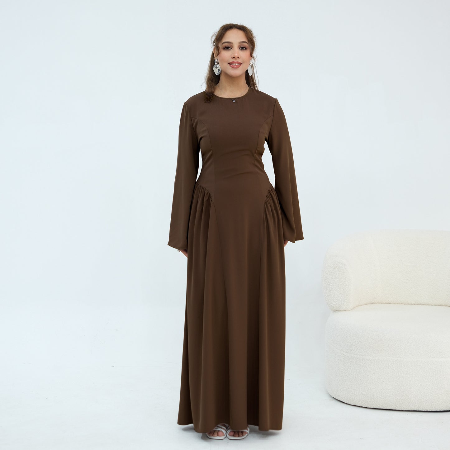 Plus-size Middle Eastern Long-sleeve Dress